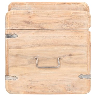 vidaXL Μπαούλο 40x40x40cm από Μασίφ Ξύλο Ακακίας 1 τεμ.