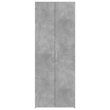 vidaXL Ντουλάπι Γκρι Σκυροδέματος 70x42,5x185cm Επεξεργασμένο Ξύλο 1 τεμ.