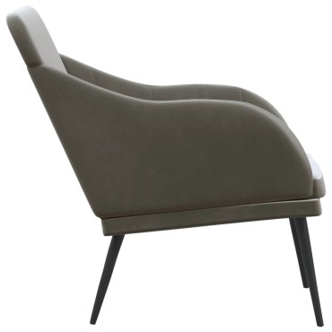 vidaXL Πάγκος Σκούρο Γκρι 110x76x80cm Βελούδινος 1 τεμ.