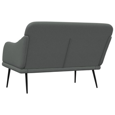 vidaXL Πάγκος Σκούρο Γκρι 110x76x80cm Υφασμάτινος 1 τεμ.