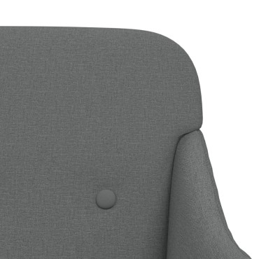 vidaXL Πάγκος Σκούρο Γκρι 110x76x80cm Υφασμάτινος 1 τεμ.