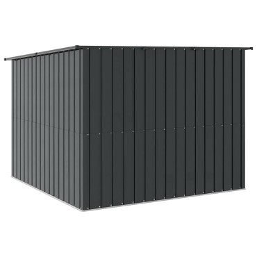 vidaXL Αποθήκη Ποδηλάτου 3 τμχ. Ανθρακί 216 x 207 x 158 εκ. Μέταλλο