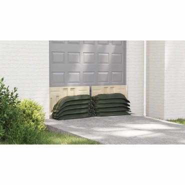 vidaXL Σακιά με άμμο 50 τμχ. Σκούρο Πράσινο 120 x 27 εκ HDPE