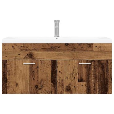 vidaXL Ντουλάπι Μπάνιου Παλιό ξύλο 100x38,5x46cm