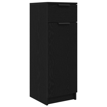 vidaXL Σετ Επίπλων Μπάνιου 3 τεμ. Μαύρη Οξυά 64,5x33,5x59cm