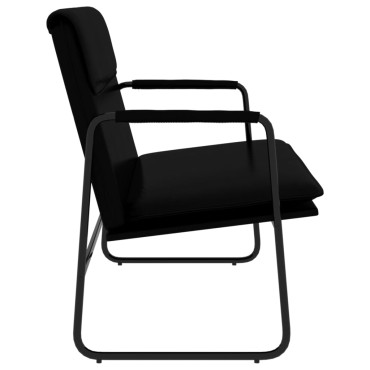 vidaXL Πάγκος Μαύρος 100x64x80cm από Συνθετικό Δέρμα 1 τεμ.