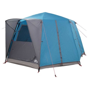 vidaXL Καμπίνα Τέντα 6-Ατόμων με στέγη Μπλε 425 x 396 x 222 εκ