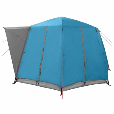 vidaXL Καμπίνα Τέντα 6-Ατόμων με στέγη Μπλε 425 x 396 x 222 εκ
