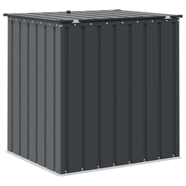 vidaXL Κουτί αποθήκευσης κήπου Μαύρο 101,5 x 82 x 100 εκ. Ατσάλι