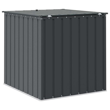 vidaXL Κουτί αποθήκευσης κήπου Μαύρο 101,5 x 107 x 100 εκ. Ατσάλι