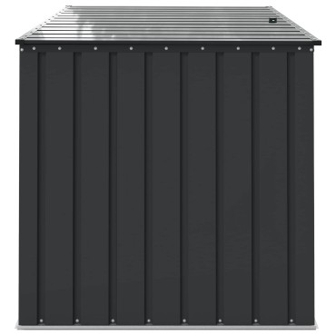 vidaXL Κουτί αποθήκευσης κήπου Μαύρο 151,5 x 107 x 100 εκ. Ατσάλι