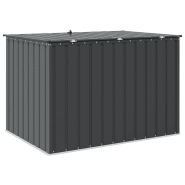 vidaXL Κουτί αποθήκευσης κήπου Μαύρο 151,5 x 107 x 100 εκ. Ατσάλι