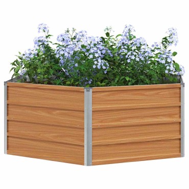 vidaXL Υψωμένο Κρεβάτι Κήπου Φαίνεται ξύλινο 129 x 129 x 45 cm
