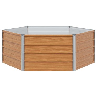 vidaXL Υψωμένο Κρεβάτι Κήπου Φαίνεται ξύλινο 129 x 129 x 45 cm