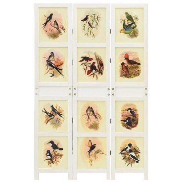 vidaXL Ρομδιβίδερ Πάνελ Λευκό 106x165cm MDF