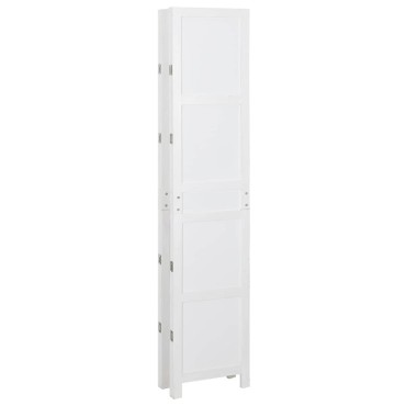 vidaXL Ρομδιβίδερ Πάνελ Λευκό 141,5x165cm MDF