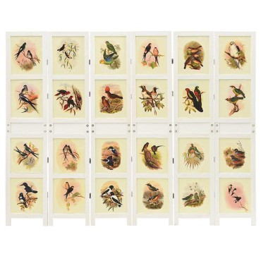 vidaXL Ρομδιβίδερ Πάνελ Λευκό 212x165cm MDF