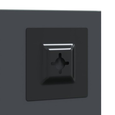 vidaXL Καθρέφτης τοίχου τετράγωνο 50 x 50 cm σκληρυμένο γυαλί