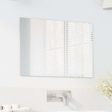 vidaXL Καθρέφτης τοίχου Ορθογώνιος 60 x 40 cm σκληρυμένο γυαλί