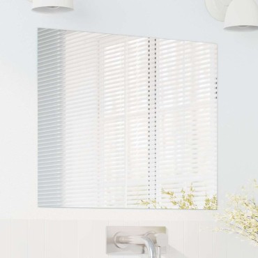 vidaXL Καθρέφτης τοίχου τετράγωνο 60 x 60 cm σκληρυμένο γυαλί