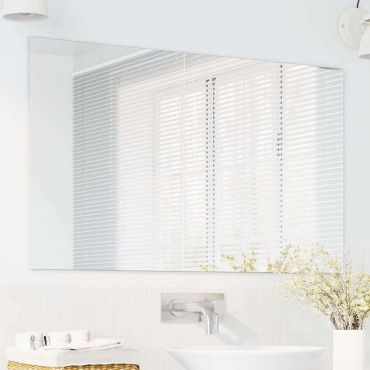 vidaXL Καθρέφτης τοίχου Ορθογώνιος 100 x 60 cm σκληρυμένο γυαλί