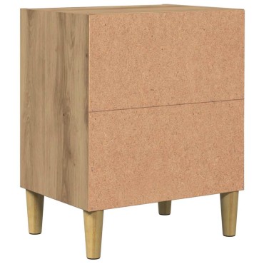 vidaXL Κομοδίνα 2 τεμ. 40x30x50cm από Επεξεργασμένο Ξύλο