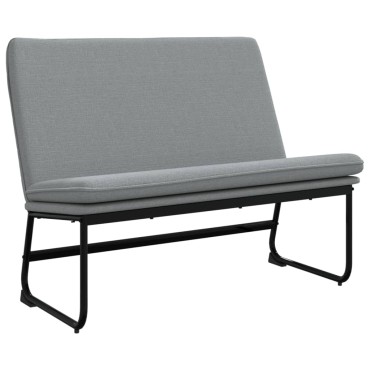 vidaXL Πάγκος Ανοιχτό Γκρι 100x75x76cm Υφασμάτινος 1 τεμ.