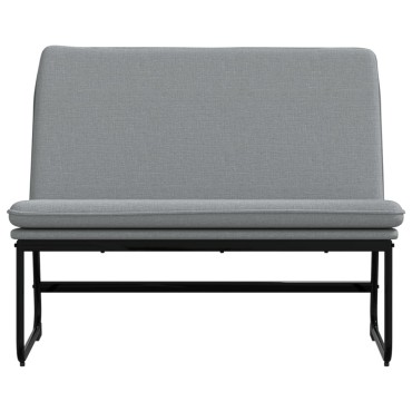 vidaXL Πάγκος Ανοιχτό Γκρι 100x75x76cm Υφασμάτινος 1 τεμ.