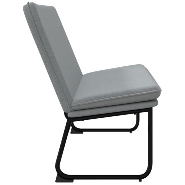 vidaXL Πάγκος Ανοιχτό Γκρι 100x75x76cm Υφασμάτινος 1 τεμ.
