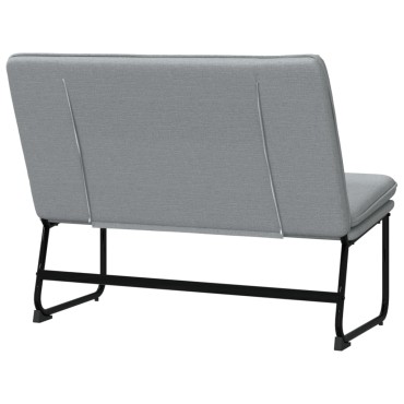vidaXL Πάγκος Ανοιχτό Γκρι 100x75x76cm Υφασμάτινος 1 τεμ.