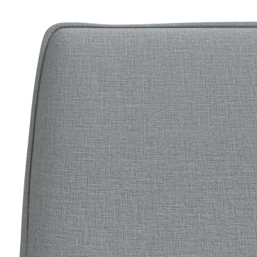 vidaXL Πάγκος Ανοιχτό Γκρι 100x75x76cm Υφασμάτινος 1 τεμ.