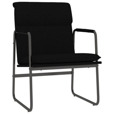 vidaXL Πολυθρόνα Μαύρο 55x64x80cm Υφασμάτινη 1 τεμ.