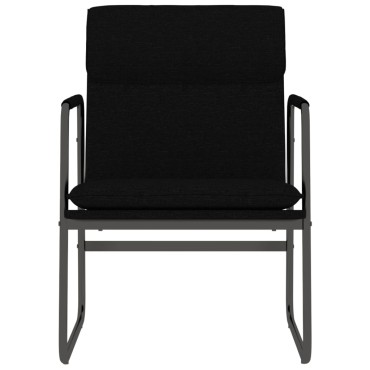 vidaXL Πολυθρόνα Μαύρο 55x64x80cm Υφασμάτινη 1 τεμ.
