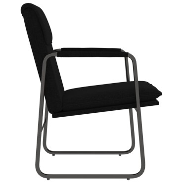 vidaXL Πολυθρόνα Μαύρο 55x64x80cm Υφασμάτινη 1 τεμ.