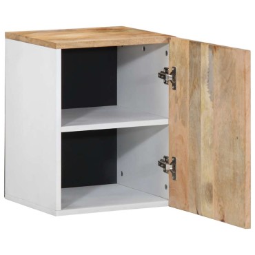 vidaXL κρεμαστό ντουλάπι μπάνιου 38x33,5x48cm μασίφ ξύλο Mango