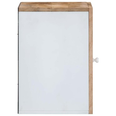 vidaXL κρεμαστό ντουλάπι μπάνιου 38x33,5x48cm μασίφ ξύλο Mango