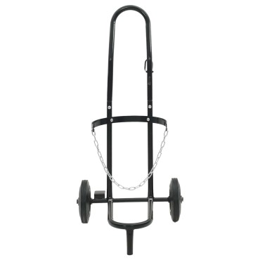 vidaXL Χειροκίνητο Καρότσι Μαύρο και Κόκκινο 49 x 49 x 101 εκ Ατσάλι