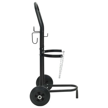 vidaXL Χειροκίνητο Καρότσι Μαύρο και Κόκκινο 49 x 49 x 101 εκ Ατσάλι