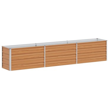 vidaXL Υπερυψωμένη Ζαρντινιέρα Ανοιχτό καφέ 240 x 40 x 45 cm