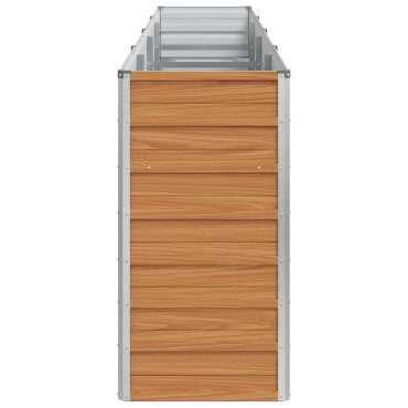 vidaXL Υπερυψωμένη Ζαρντινιέρα Ανοιχτό καφέ 320 x 40 x 77 cm