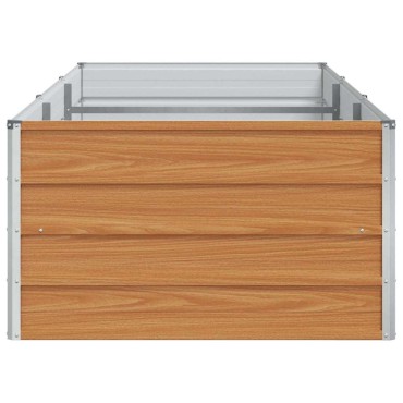 vidaXL Υπερυψωμένη Ζαρντινιέρα Ανοιχτό καφέ 240 x 80 x 45 cm