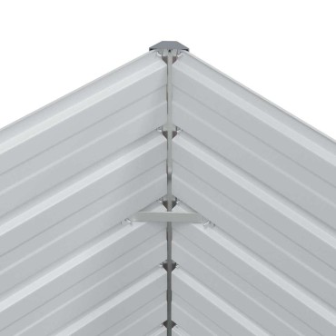 vidaXL Υπερυψωμένη Ζαρντινιέρα Ανοιχτό καφέ 240 x 80 x 77 cm