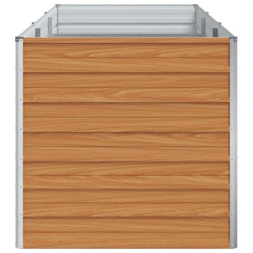 vidaXL Υπερυψωμένη Ζαρντινιέρα Ανοιχτό καφέ 240 x 80 x 77 cm