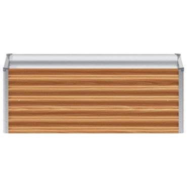 vidaXL Υπερυψωμένη Ζαρντινιέρα 98 x 50 x 36 εκ. Επικαλυμμένος Χάλυβας