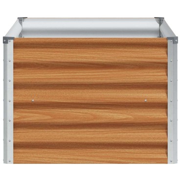 vidaXL Υπερυψωμένη Ζαρντινιέρα 98 x 50 x 36 εκ. Επικαλυμμένος Χάλυβας
