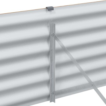 vidaXL Υπερυψωμένη Ζαρντινιέρα 98 x 50 x 36 εκ. Επικαλυμμένος Χάλυβας