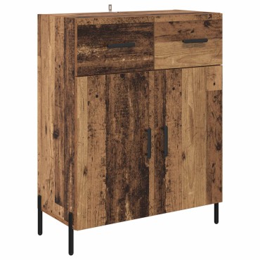 vidaXL Highboard 2 τεμ. Παλιό Ξύλο 69,5x34x180cm