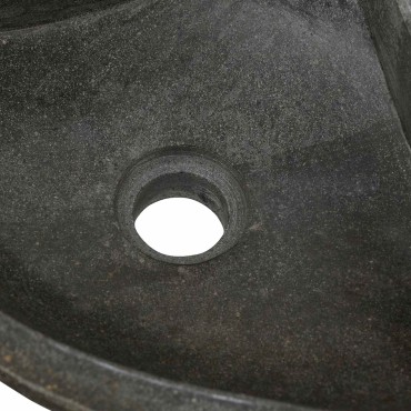 vidaXL Λεκάνη Γκρι (38-45) x (38-45) x 12 εκ. Πέτρα Ποταμού