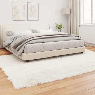 vidaXL Χαλί από τεχνητό πρόβειο δέρμα TAFALLA Λευκό 200x280cm