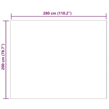 vidaXL Χαλί από τεχνητό πρόβειο δέρμα TAFALLA Λευκό 200x280cm